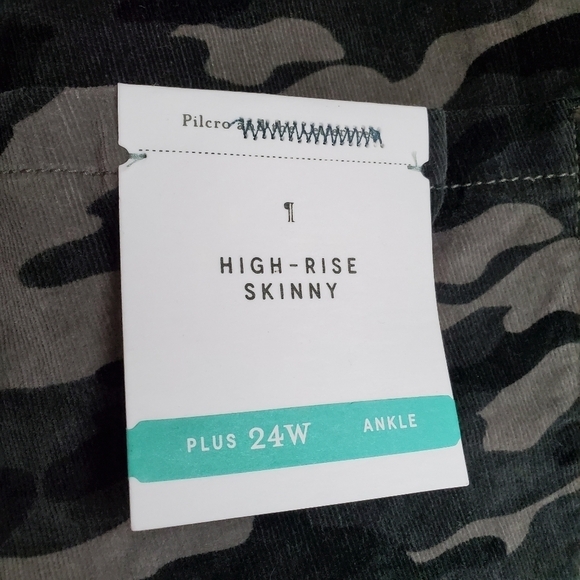 Pilcro High Rise Skinny Pants size 24W NWT - Picture 6 of 7